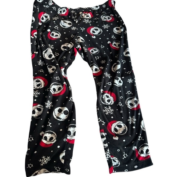 Disney Nightmare Before Christmas Black and Red Character Pajama Bottoms - Picture 2 of 3